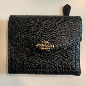 Coach Black Trifold Wallet